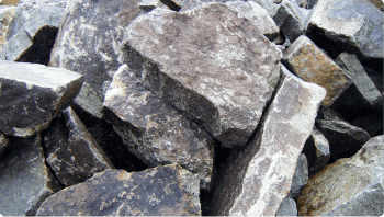 Бут или бутовый камень, скала